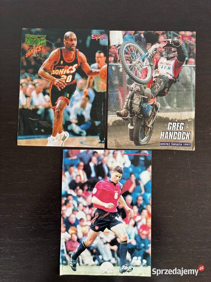 3 plakaty jednostronne Greg Hancock Gary Payton wielokolorowy warmińsko-mazurskie Elbląg