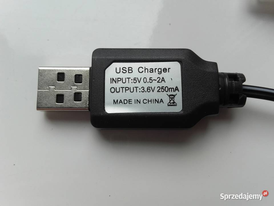 Ładowarka KET USB do akumulatorów 36V 250mA Plastik  Zdalnie sterowane