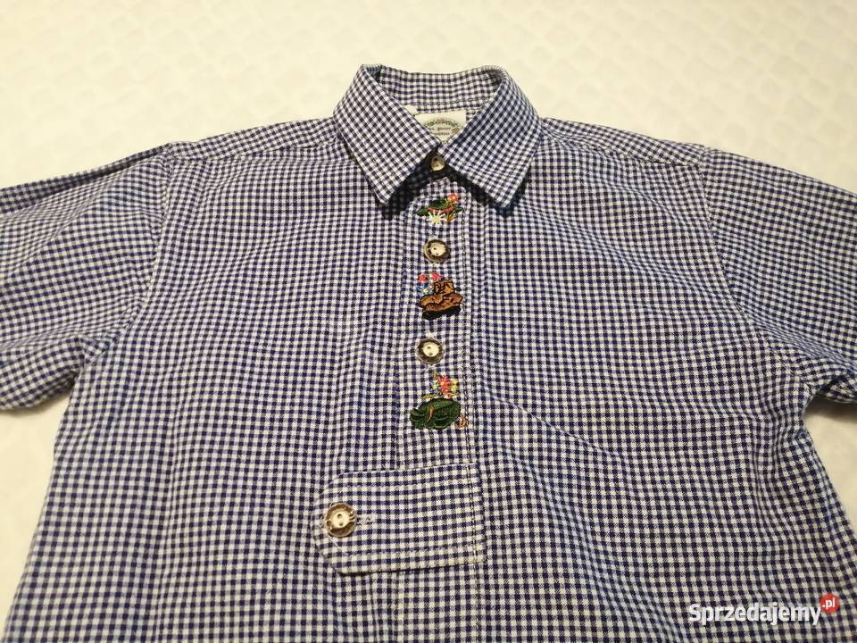 Koszula chłopięca rozpinana długi rękaw 104 Czeladź