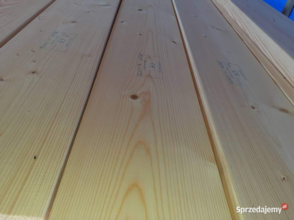Deska strugana 21x195x5100mm zewnętrzne Ściany i elewacje pomorskie Czapielsk