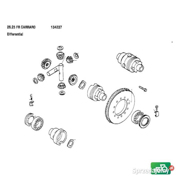 Dyferencjał 13x31 18383 Carraro 2625 Case 580 Wilkowo