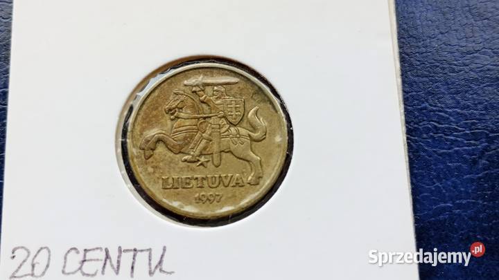 Stare monety 20 cent 1997 Litwa