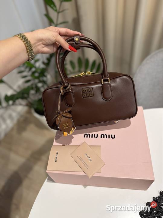 Torebka damska Miu Miu Arcadie bag brązowa skóra Do ręki  Rzeszów