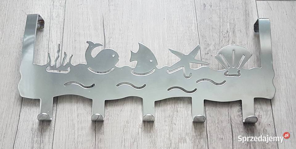 Wieszak na drzwi stalowy chrom 5 haczyków Pozostałe Chrzanów sprzedam