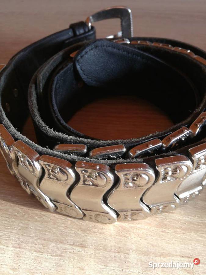 Pasek w kolorze czarnym połączony ze srebrnym Lublin