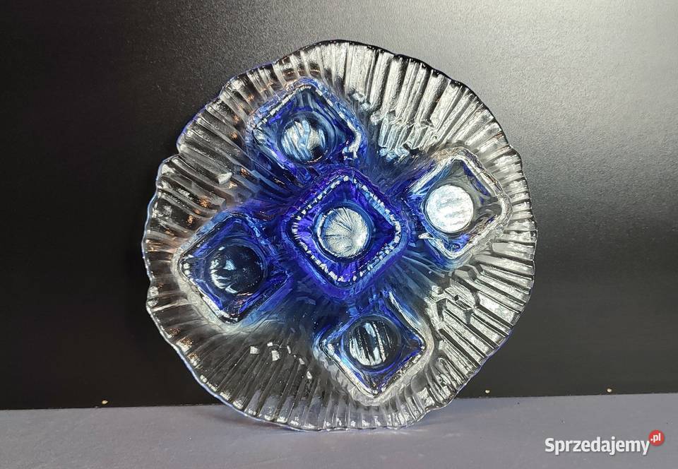 Świecznik Art Glass IILAATU Finland szklany Jasień