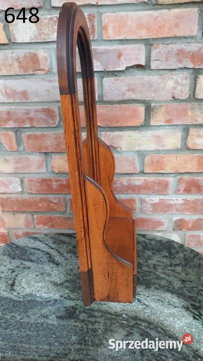 Lustro w drewnianej ramie z szufladką schowkiem Gawroniec