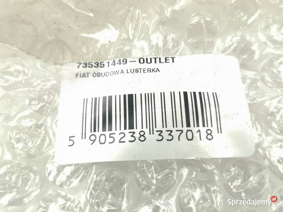 OBUDOWA LUSTERKA PRAWA FIAT GRANDE PUNTO 0513