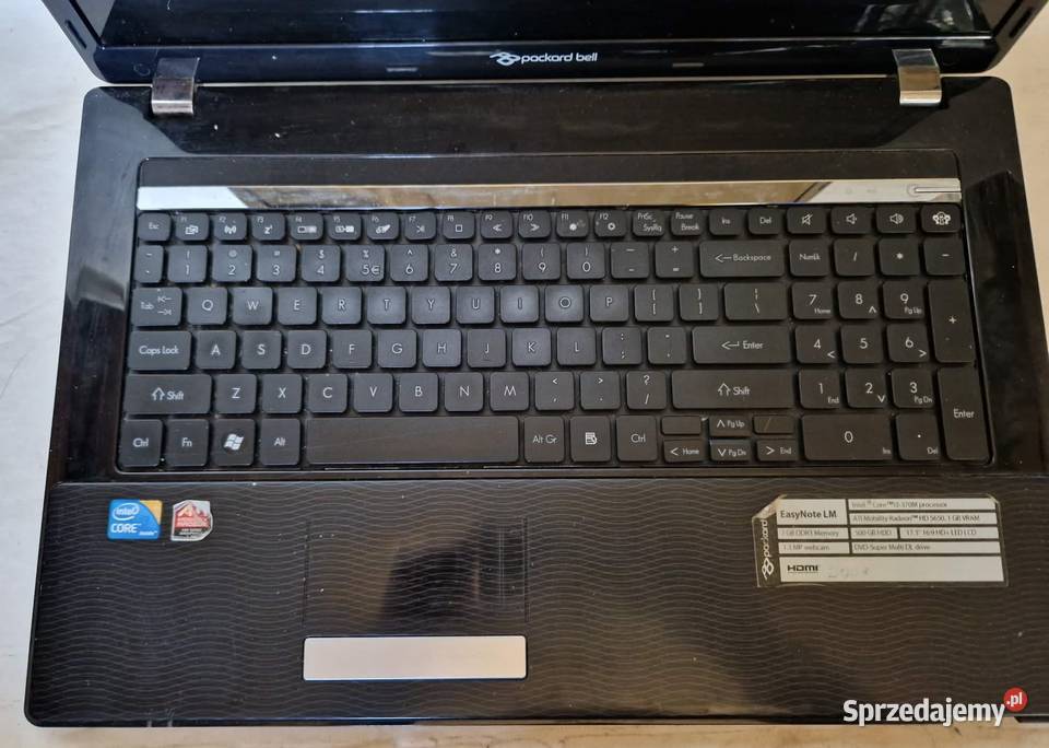 Laptop Packard Bell z serii EasyNote LM ekran lubelskie Biała Podlaska