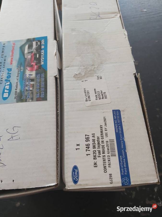 Wtryskiwacz Ford Transit BK2Q9K546AG 1746967 Radom sprzedam