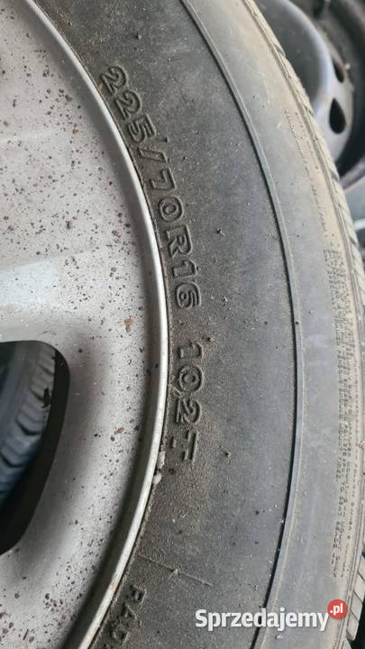Sprzedam 4 używane opony 22570 R16 ze stalowymi śląskie Częstochowa
