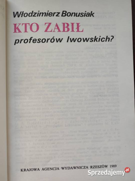Kto zabił profesorów lwowskich Włodzimierz