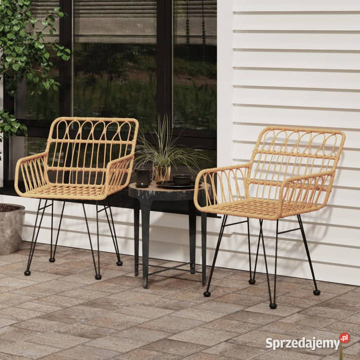 Krzesła ogrodowe 2 56x64x80 rattan PE WM319426 mazowieckie Warszawa
