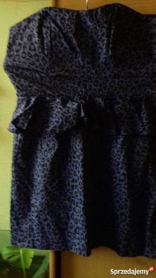 Sukienka z falbanką w talii WYSYŁKA czarny Iława