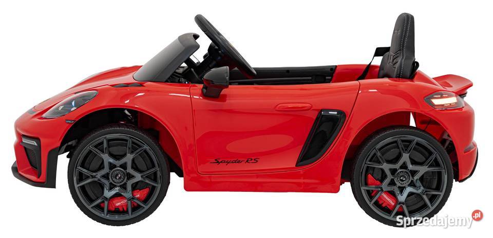Porsche 718 Czerwone Auto na Akumulator 12V7Ah Łopuszno