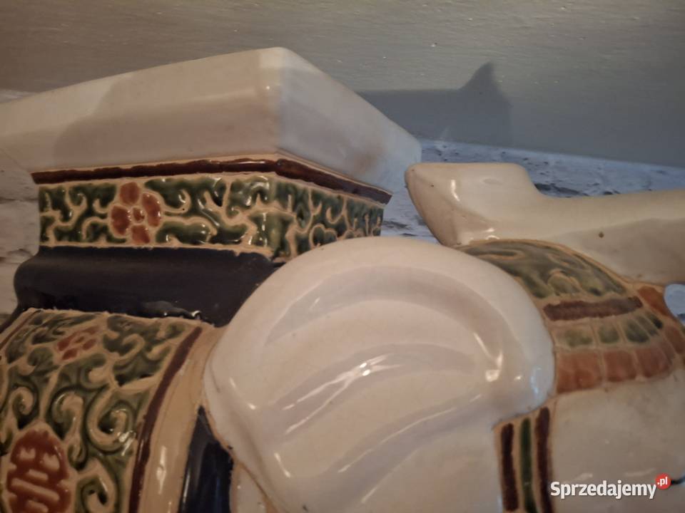 Słoń porcelana Chińska kwietnik szary Warszawa sprzedam