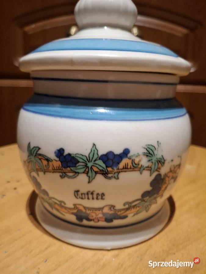 Porcelanowy pojemnik do kawy Wyposażenie wnętrz