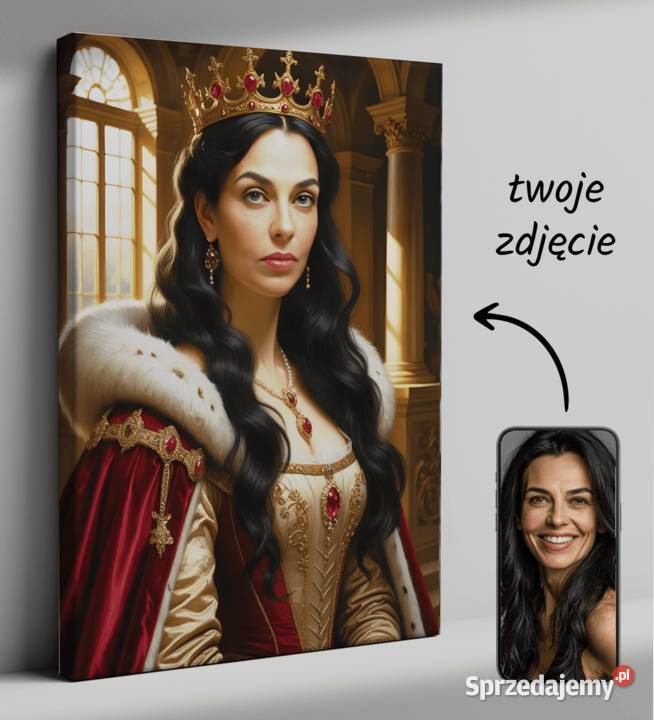 Obraz Portret Królewski na płótnie karykatura mazowieckie