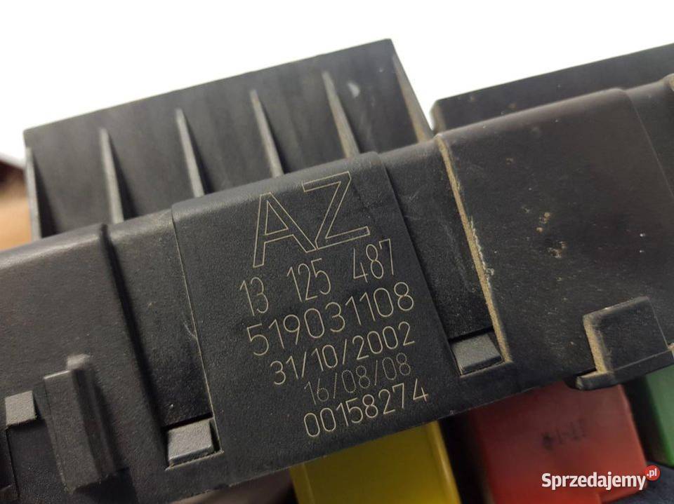 SKRZYNKA BEZPIECZNIKÓW OPEL VECTRA C 13125487 osobowe Lipno
