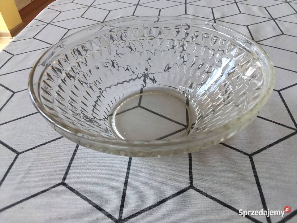 Prl salaterka miska śr 20 wys7 5 szkło łódzkie sprzedam