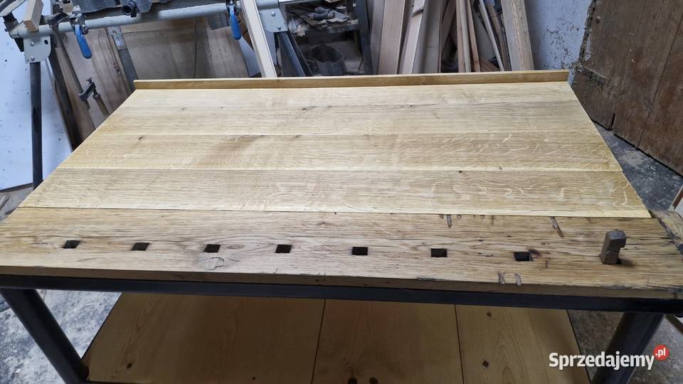 Stół dębowy renowacji warsztatowy strugnica Świekatowo