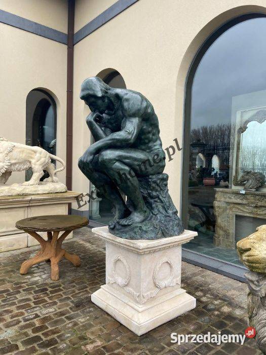 Myśliciel H185 Rzeźba figura z brązu najbardziej Szczecin