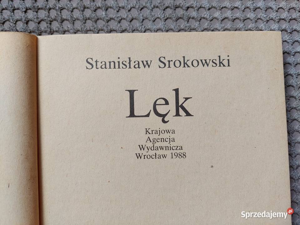 Lęk Stanisław Srokowski małopolskie Kraków
