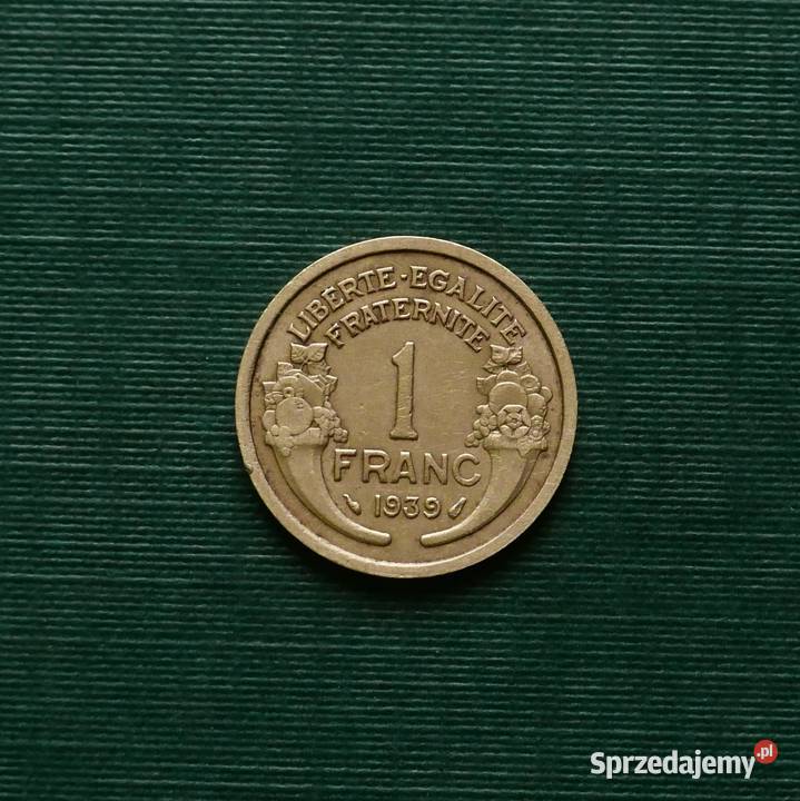 FRANCJA 1 frank 1939r Gliwice sprzedam