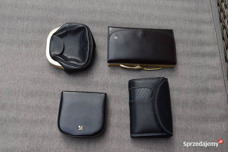 Portfele Skórzane Różne 4 Sztuki Okazja Olsztyn