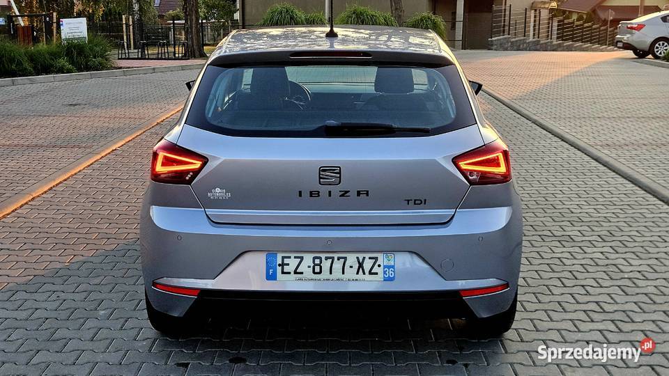 SEAT IBIZA V 6F 16 TDI 95 Navi Klima Led Alu 15 Rok produkcji 2018 małopolskie