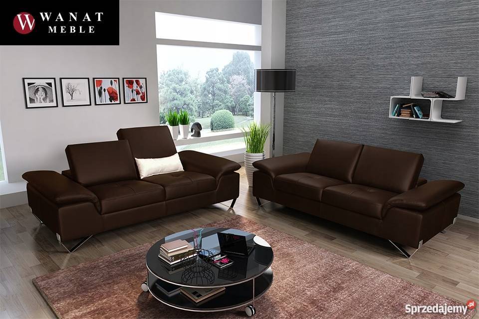 Wypoczynek Colorado Włoski Styl Czarna skóra Katowice