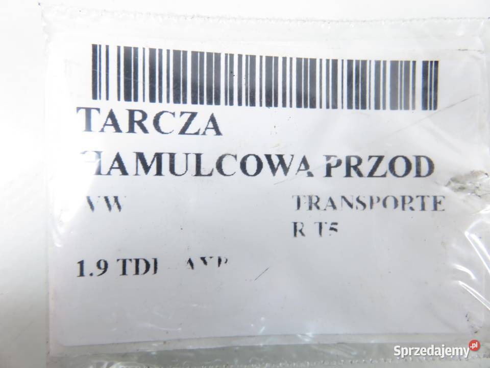 TARCZE HAMULCOWA PRZÓD VW TRANSPORTER T5 19 TDI
