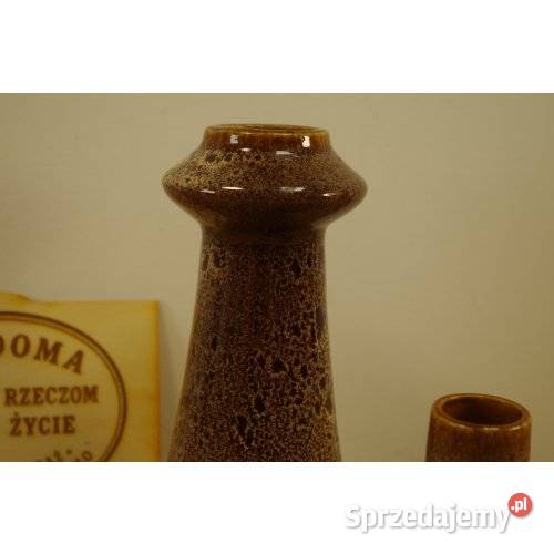 Komplet dwóch wazonów ceramicznych retro