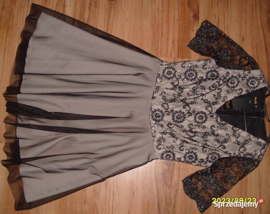 FORTINOWA koktajlowa sukienka koronka haft r38 Rawicz sprzedam