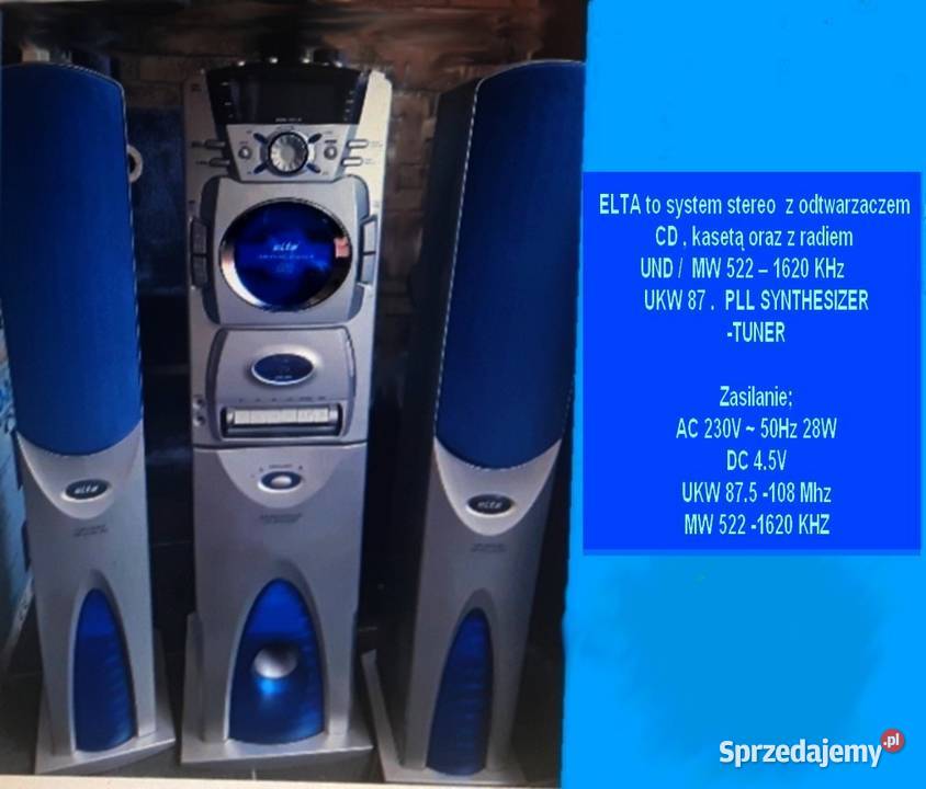 ELTA stereo 2460 odtwarzaczemkaseta radio Wiśniowa Góra