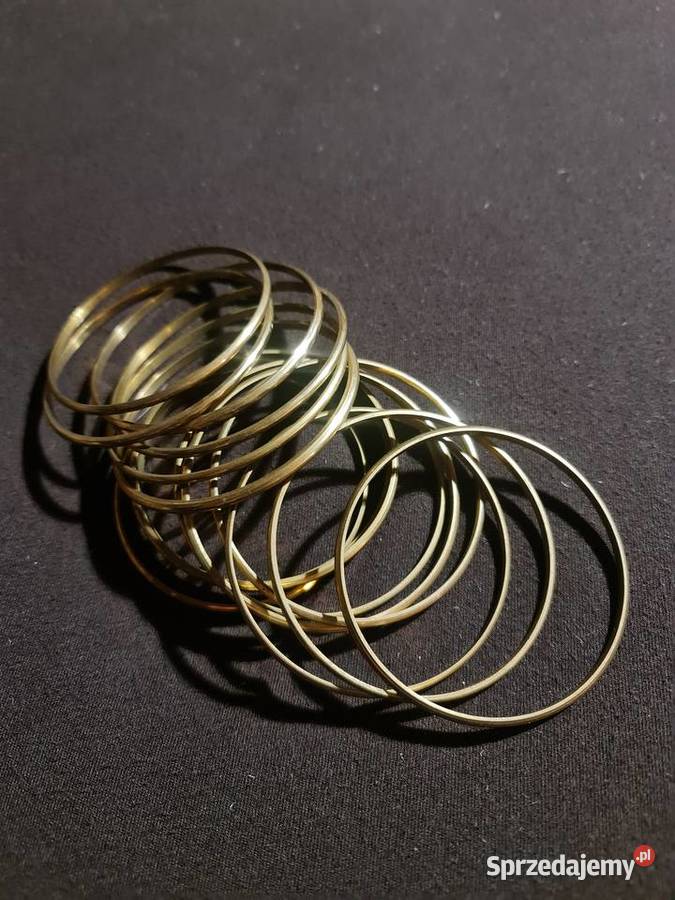 Bransolety x 6 w kolorze złoty Katowice