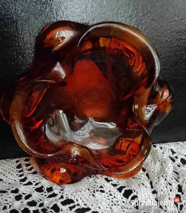 Popielniczka Huta szkła Ząbkowice kujawsko-pomorskie Nakło nad Notecią