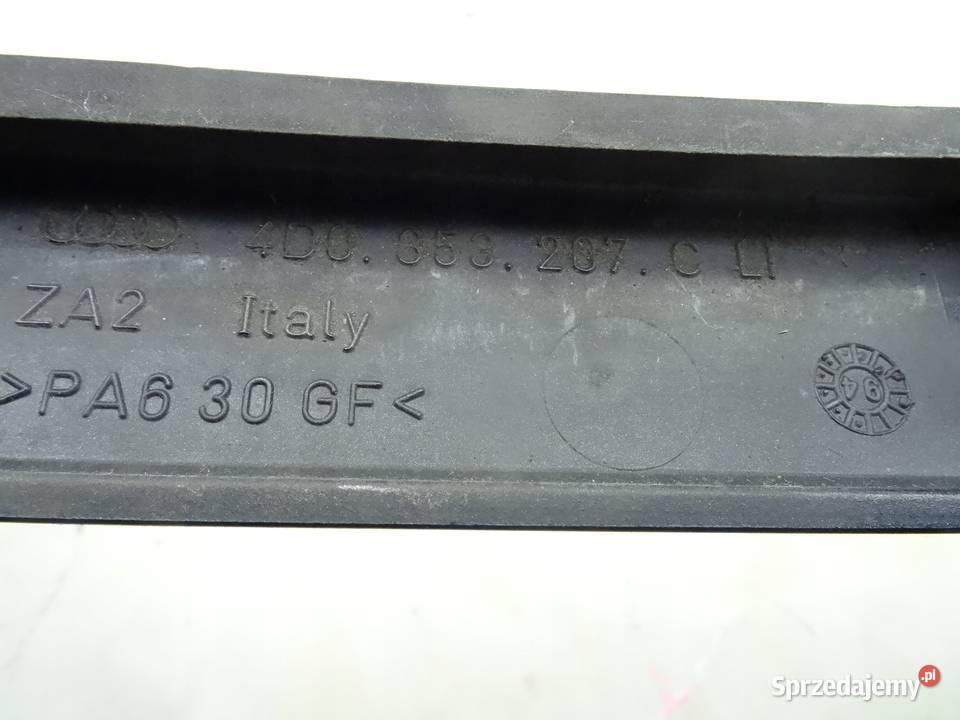 4D0853207C AUDI A8 D2 9499 LISTWA POD LAMPE LEWA osobowe wielkopolskie Przemęt