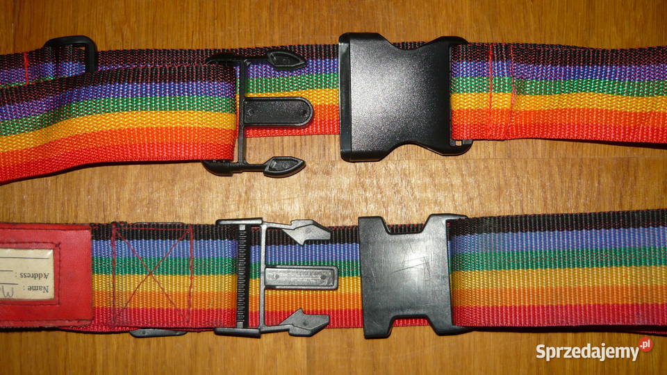 Pasek zestaw 2 tęczowy pas szeroki do spodni Galanteria i dodatki Sokółka