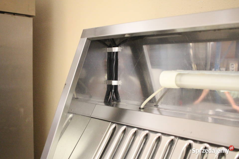 Okap nierdzewny przyścienny 120 x 90 FILTRY