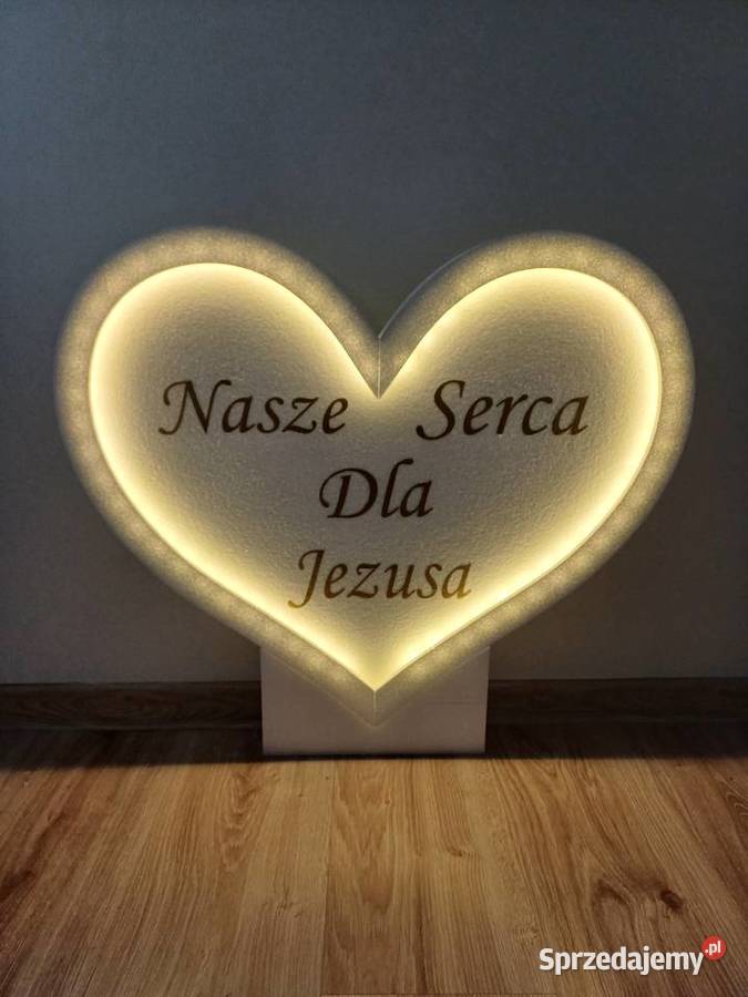Serce z podświetleniem dekoracja Pierwsza Dobrzyca