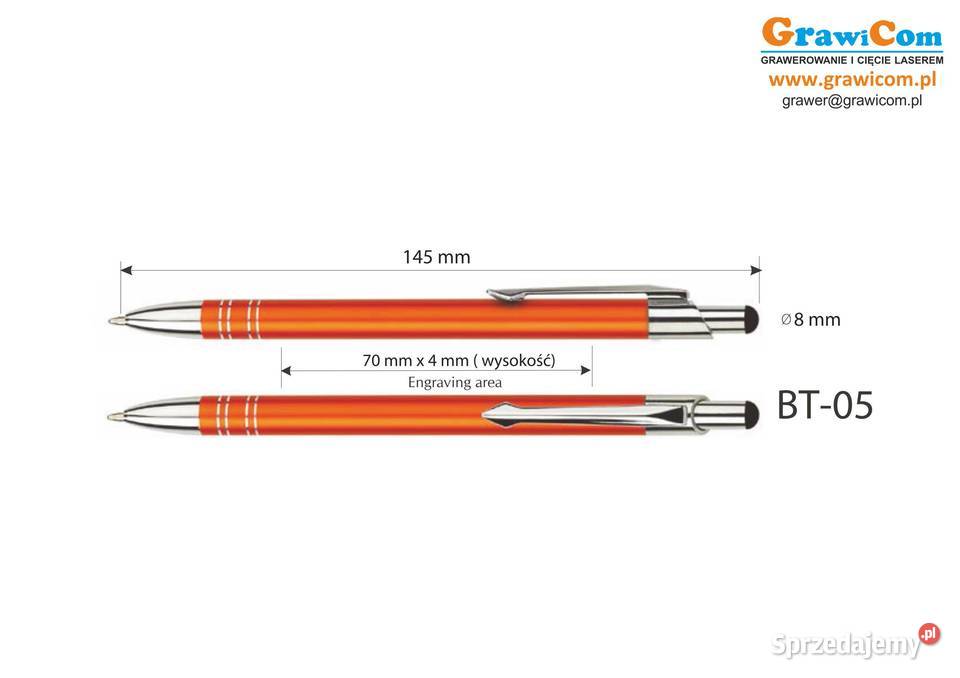 długopisy metalowe touch pen z grawerem 500 Leżajsk