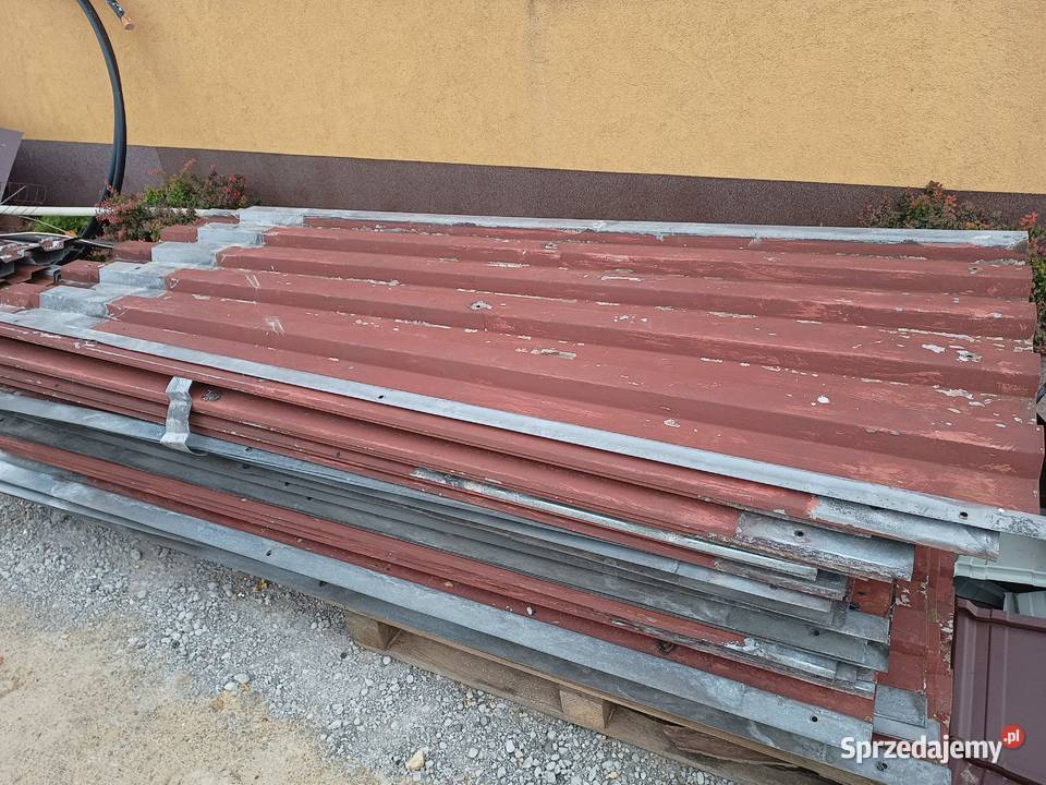 Używana solidna blacha trapezowa gruba T25 08mm śląskie Ostrowy nad Okszą