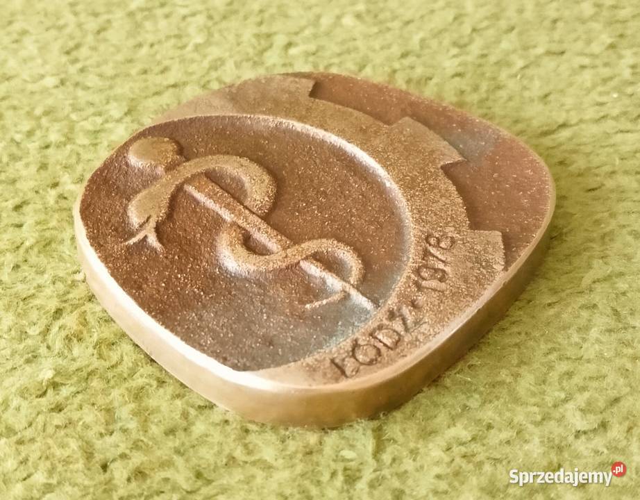 Medal mosiężny 25 lat Przemysłowej Służby śląskie