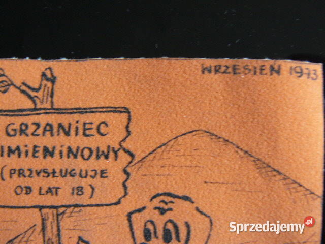 Pamiatka z rajdu samochodowego Polanczyk 1973 Rzeszów