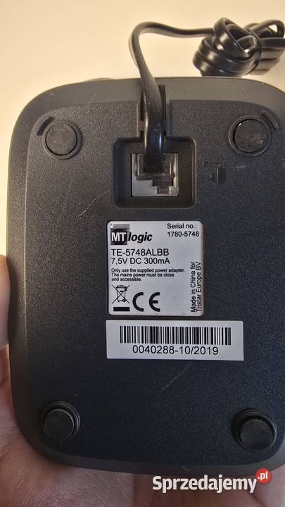 2x telefon bezprzewodowy MT Logic TE5748ALBB Będzin sprzedam