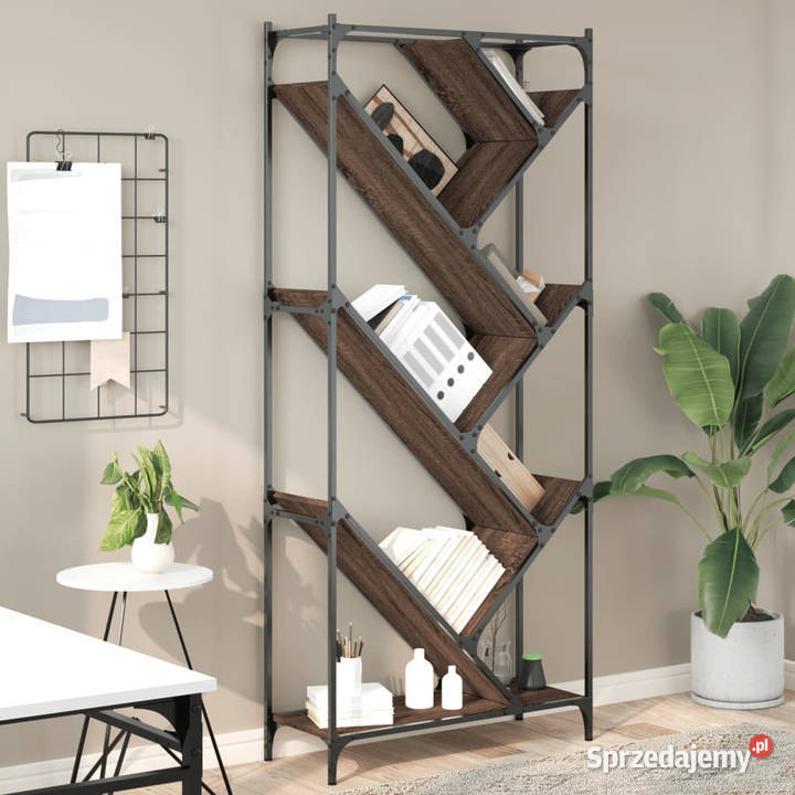 Regał brązowy dąb 79x30x180 materiał mazowieckie Warszawa
