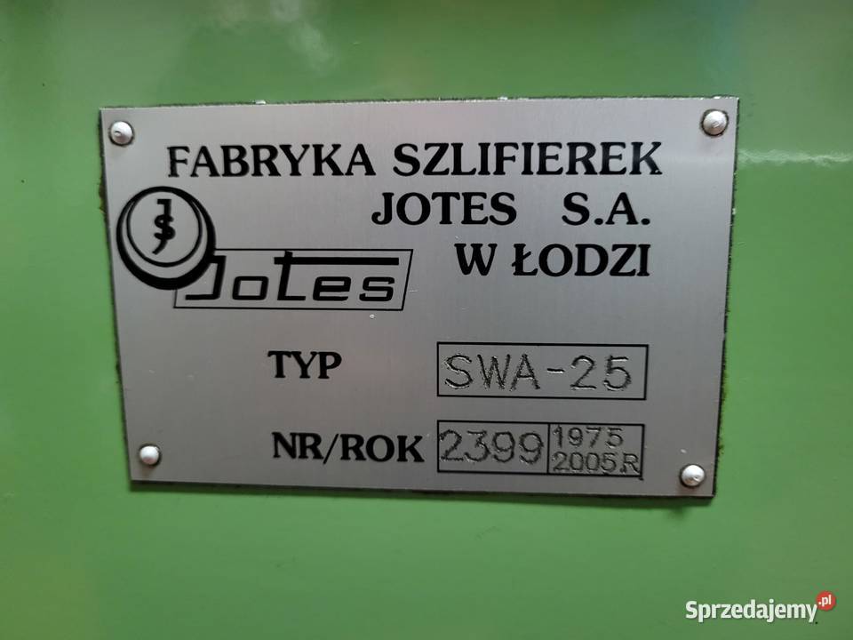 Szlifierka do wałków i otworów SWA 25 Jotes Radomsko