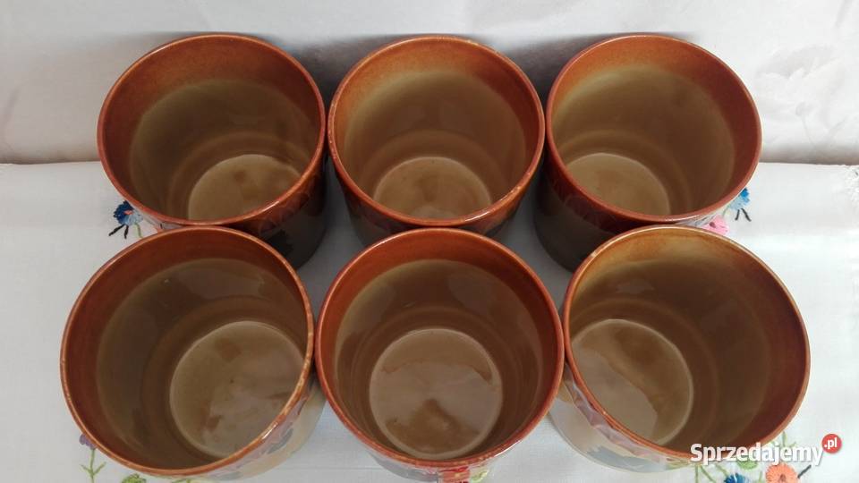 Kubki Tułowice porcelit PRL 300ml Białystok