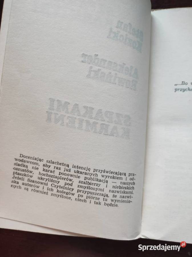 Szpakami karmieni Stefan Kozicki Aleksander ISBN 8167880600736